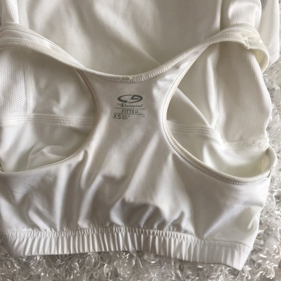 Champion Fitted White Tank w/Built in Shelf Bra - Picture 9 of 9